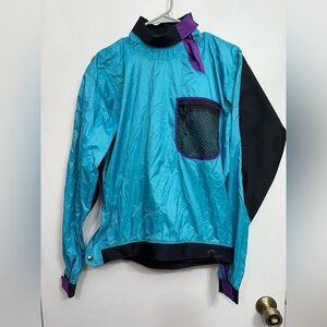 PATAGONIA Vintage 80s 90s Colorblock Pullover Kayak Jacket Ripstop Size M